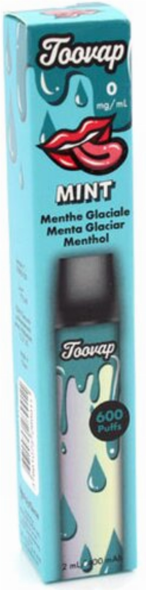 Toovap Einweg E-Shisha Mint max. 600 Züge ohne Nikotin