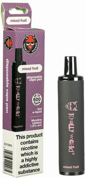 Totally Wicked Beerenmix Einweg Vape Pen 16 mg/ml Nikotin