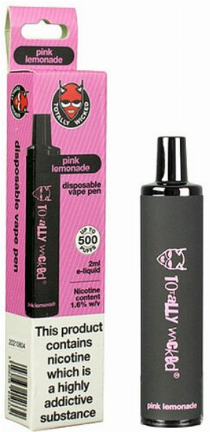 Totally Wicked Pink Lemonade Einweg Vape Pen 16 mg/ml Nikotin
