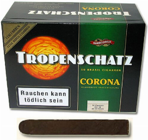 Tropenschatz 824F Brasil Zigarren Blockkiste 50er