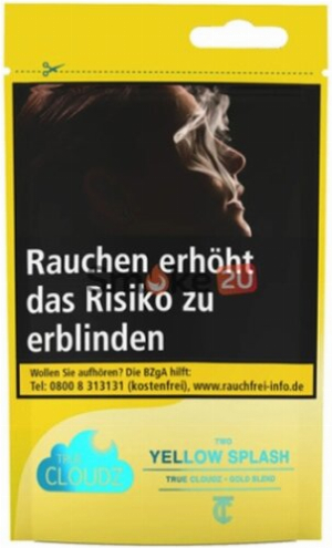 True Cloudz Gold Yellow Splash 25g Shisha Tabak