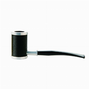 Tsuge Metal Tankard Pipe Leather Black