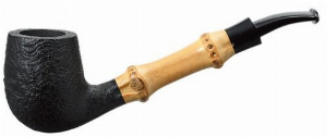 Tsuge Pfeife Bamboo Half Bent Sand