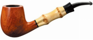 Tsuge Pfeife Bamboo Half Bent Smooth
