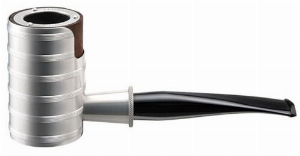 Tsuge Pfeife Metall Serie G9 Thunderstorm Silver