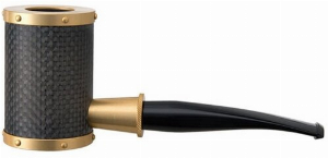 Tsuge Pfeife Metall Serie Yoroi Carbon X Gold