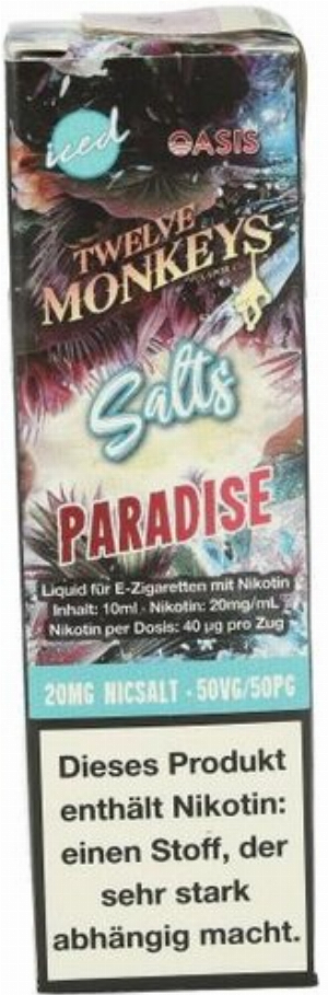 Twelve Monkeys Paradise Nikotinsalzliquid 20mg
