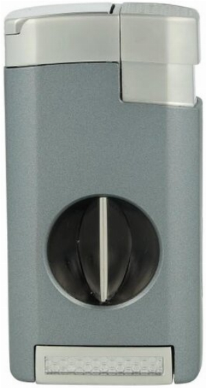 Tycoon Excalibur Blue/Chrom Zigarrenfeuerzeug 3er Jetflame mit V-Cutter