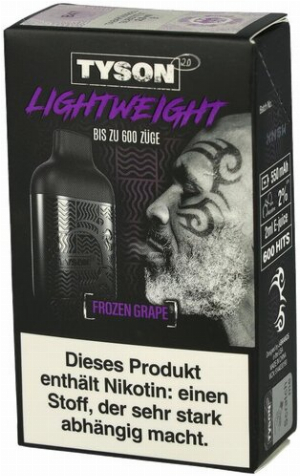 Tyson 2.0 Lightweight Frozen Grape 20mg Einweg E-Zigarette