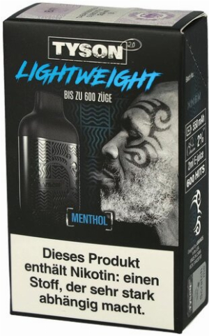 Tyson 2.0 Lightweight Menthol 20mg Einweg E-Zigarette