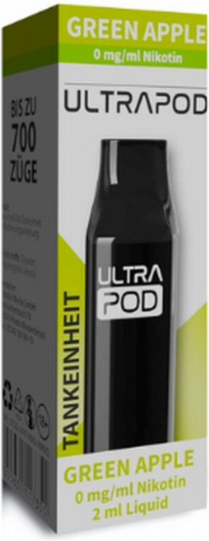 UltraBio Ultrapod Green Apple 1x2ml Nikotinfrei