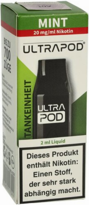 UltraBio Ultrapod Mint 1x2ml 20mg