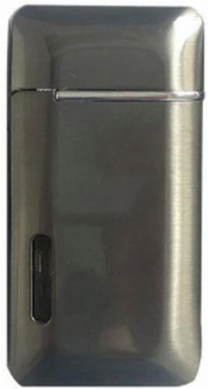 Uranus 2er Jet Feuerzeug Cross anthrazit