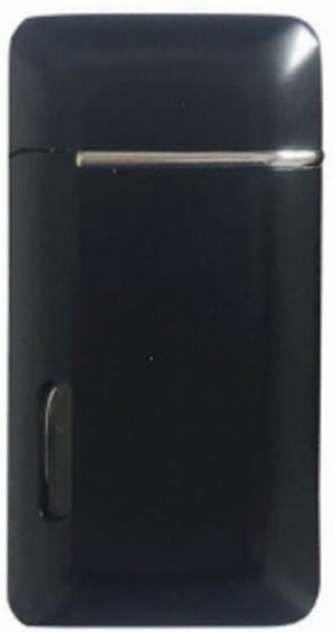 Uranus 2er Jet Feuerzeug Cross schwarz