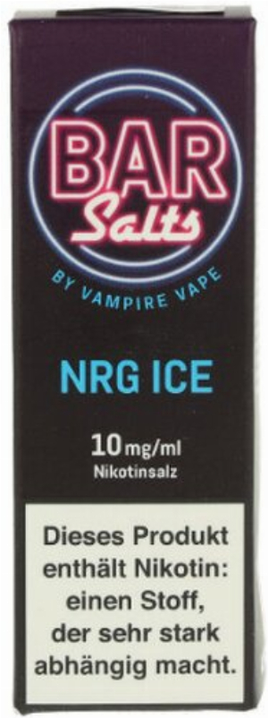Vampire Vape Bar Salts NRG Ice Nikotinsalz Liquid 10mg