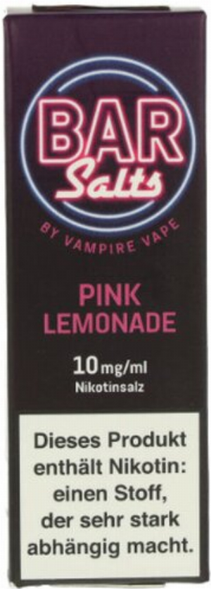 Vampire Vape Bar Salts Pink Lemonade Nikotinsalz Liquid 10mg