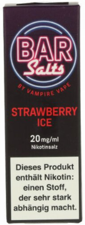 Vampire Vape Bar Salts Strawberry Ice Nikotinsalz Liquid 20mg
