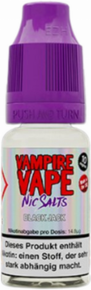 Vampire Vape Nikotinsalz Liquid Black Jack 10mg