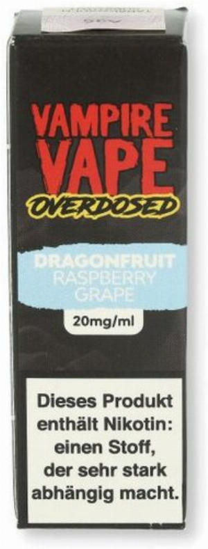 Vampire Vape Overdosed Dragonfruit Raspberry Grape 10ml 20mg/ml