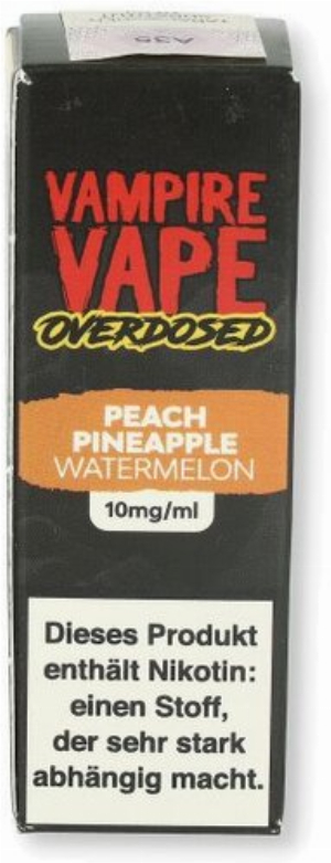 Vampire Vape Overdosed Peach Pineapple Watermelon 10ml 10mg/ml