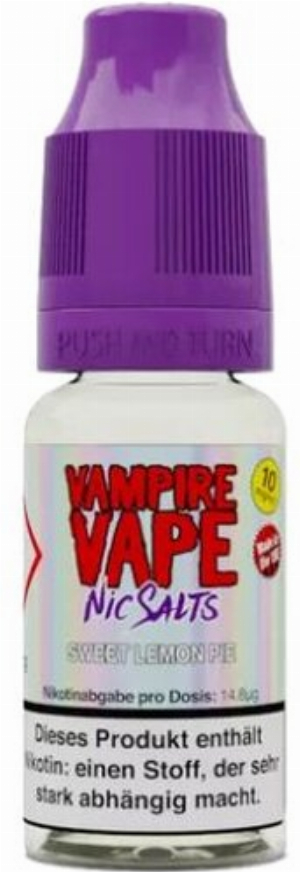 Vampire Vape Sweet Lemon Pie Nicotinsalz Liquid 10mg