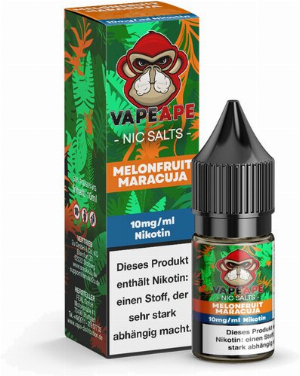 Vape Ape Nikotinsalzliquid Melonfruit Maracuja 10mg