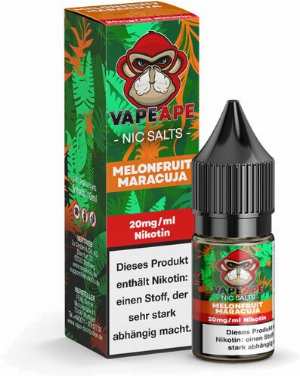Vape Ape Nikotinsalzliquid Melonfruit Maracuja 20mg