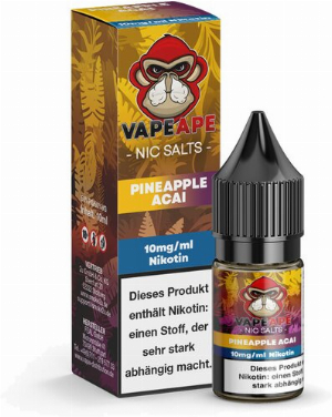 Vape Ape Nikotinsalzliquid Pineapple Acai 10mg