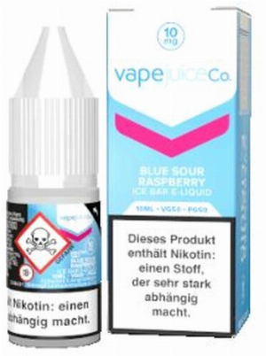 Vape Juice Ice Bar Blue Sour Raspberry Overdosed NicSalt 10mg