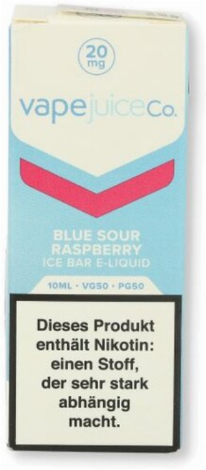 Vape Juice Ice Bar Blue Sour Raspberry Overdosed NicSalt 20mg