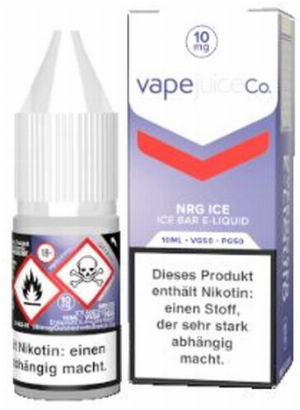 Vape Juice Ice Bar NRG Ice Overdosed NicSalt 10mg