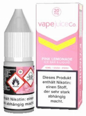 Vape Juice Ice Bar Pink Lemonade Overdosed NicSalt 20mg