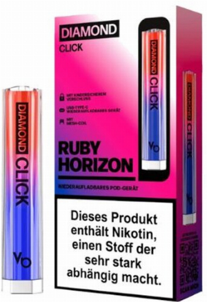 Vapes Bars Diamond Click Akkuträger Ruby Horizon