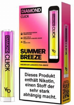 Vapes Bars Diamond Click Akkuträger Summer Breeze