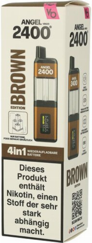 Vapes Bars Angel 2400 Akkuträger Brown