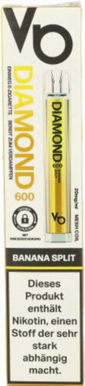 Vapes Bars Diamond Banana Split Einweg E-Zigaretten 20mg