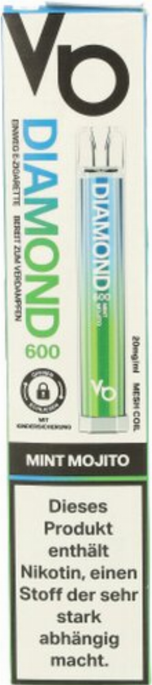 Vapes Bars Diamond Mint Mojito Einweg E-Zigaretten 20mg