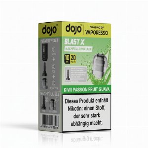 Vaporesso Dojo Blast X Pod Kiwi Passion Guava Nachfüllbehälter 20mg