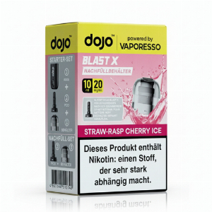 Vaporesso Dojo Blast X Pod Straw-Rasp Cherry Ice Nachfüllbehälter 20mg
