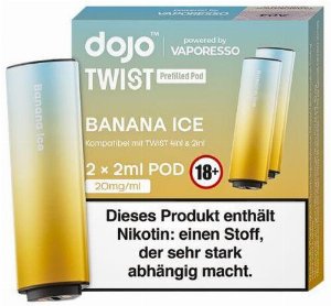 Vaporesso Dojo Twist Banana Ice Prefilled Pod 2x2ml 20mg