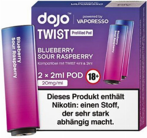 Vaporesso Dojo Twist Blueberry Sour Raspberry Prefilled Pod 2x2ml 20mg