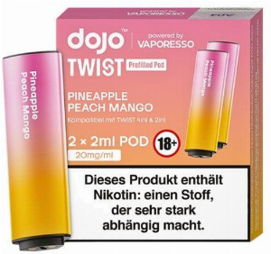 Vaporesso Dojo Twist Pineapple Peach Mango Prefilled Pod 2x2ml 20mg
