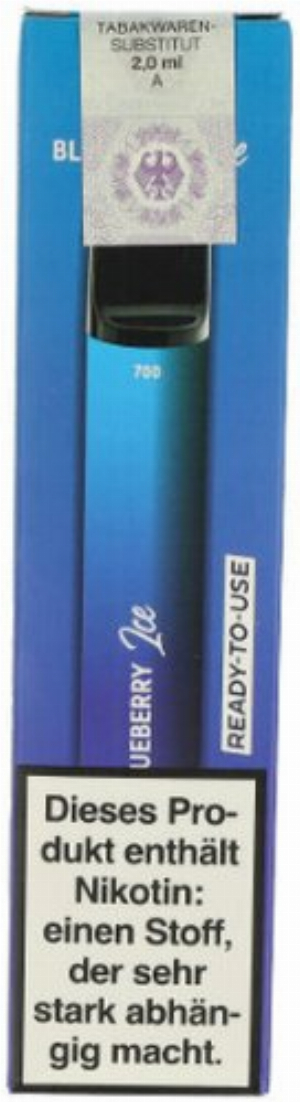 Vapors Line 700 Einweg E-Shisha Blaubeery Ice,Ready-to-use 17mg