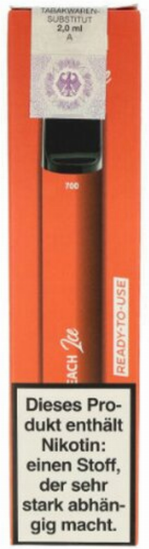 Vapors Line 700 Einweg E-Shisha Peach Ice, Ready-to-use 17mg