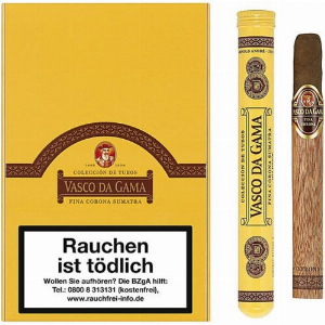 Vasco Da Gama Fine Corona Sumatra Tubos 10er Zigarren