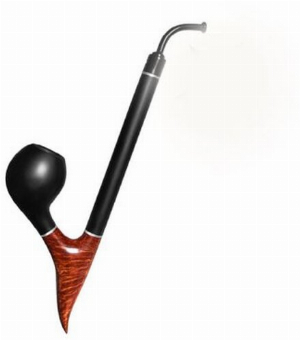 Vauen Pfeife Enzian No.3 Schwarz Oben