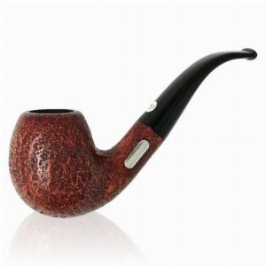 Vauen Pfeife Jubiläumsedition 175 Years JU 504 Dunkelbraun Sandgestrahlt mit Sterling-Silber-Emblem mit Filter im Schmuckkarton