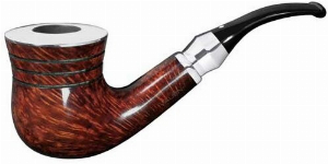 Vauen Pfeife Shine 195 dunkelbraun, glatt