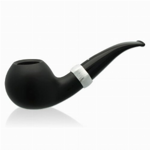 Vauen Pfeife Tuerca No. TC 237 Schwarz Glatt Weißpunkt mit Stopfer