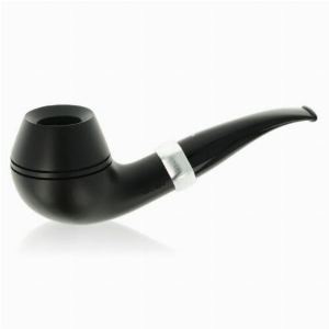 Vauen Pfeife Tuerca No. TC 246 Schwarz Glatt Weißpunkt mit Stopfer